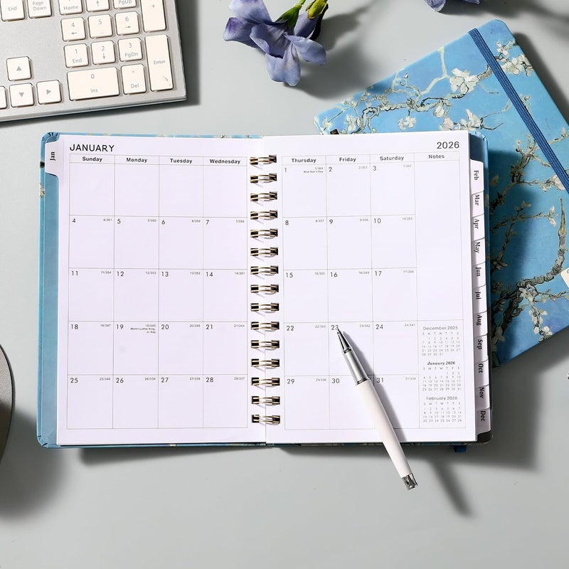 MaaIbok 2026 Planner - 2026 Planner Weekly and Monthly, Jan 2026 - Dec 2026, 6.4" x 8.5" 2026 Calendar Planner, Monthly Tabs, Hardcover, Thick Paper, Daily Organizer - Image 2